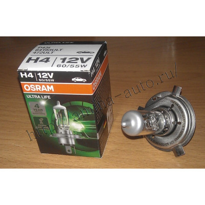 Автолампа H4 12V 60/55W 64193ULT  (OSRAM) (P43t-38)