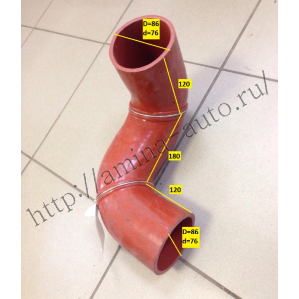 Патрубок (EQB180-20) интеркулера engine IN *