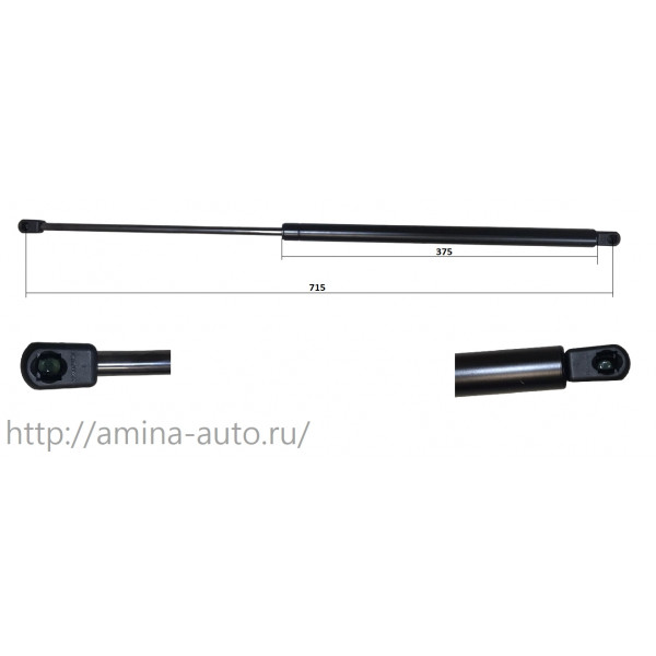 Амортизатор отсека (ухо-ухо) L=715mm 44kg. (AGE)
