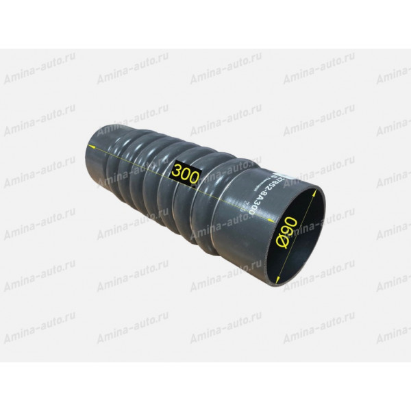 Патрубок (D6CB) интеркулера L=300  d=90/90 (AGE)