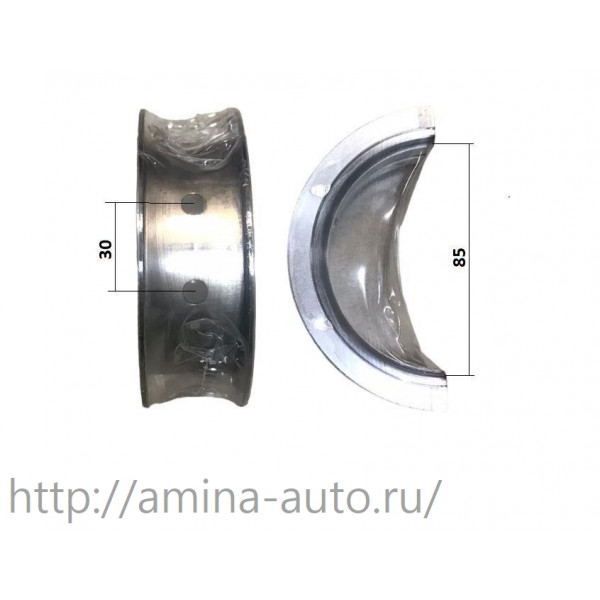 Вкладыш (ISDe, EQB) коренной верхний (упорный) STD