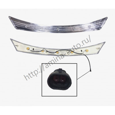 Панель передняя между фар (Yutong) LED L=1430