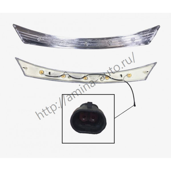 Панель передняя между фар (Yutong) LED L=1430