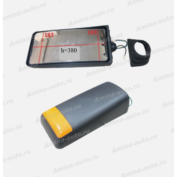 Зеркало (ZhongTong) LH/RH (зеркальный элемент h=380 верх-183 низ-183) рестайлинг *