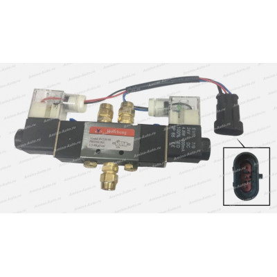 Клапан открытия-закрытия дверей (4V220-08 24 V 0,15--0,8 Mpa) одна фишка 3 конт. *
