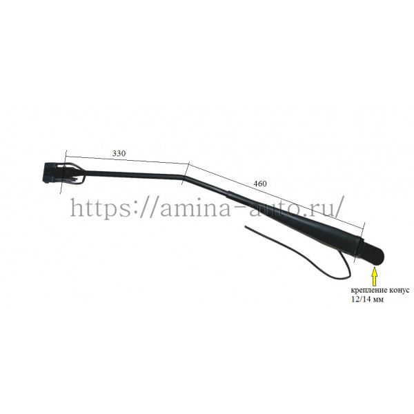 Поводок стеклоочистителя (King Long) LH 80/460/330 d=12