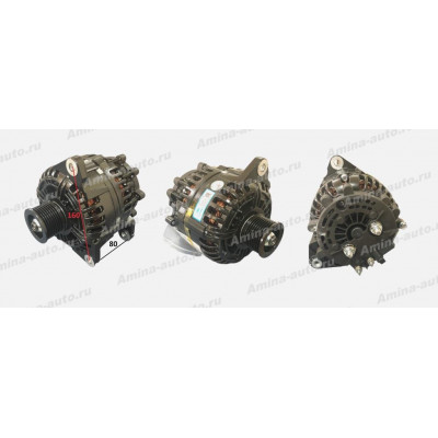 Генератор 28V/120A, 8pk, Lм/у ушами 80мм Yutong *