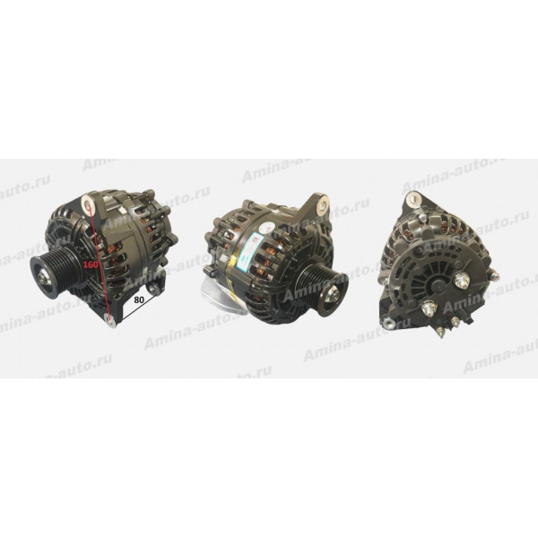 Генератор 28V/120A, 8pk, Lм/у ушами 80мм Yutong *