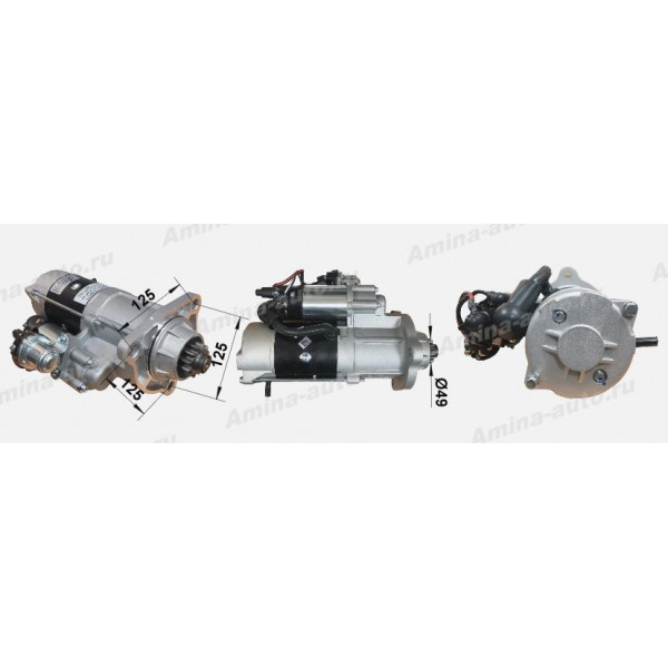 Стартер (ISLe340-40) 24V/7,5kw 12зуб. *
