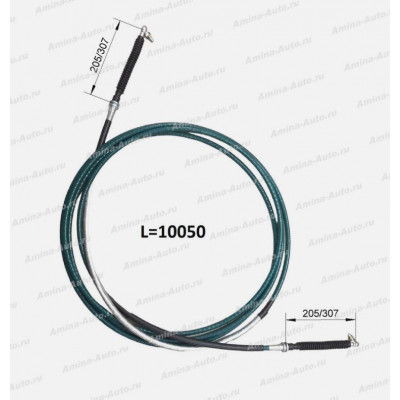Трос КПП (Higer) L=10050 (KLQ6122) черный *