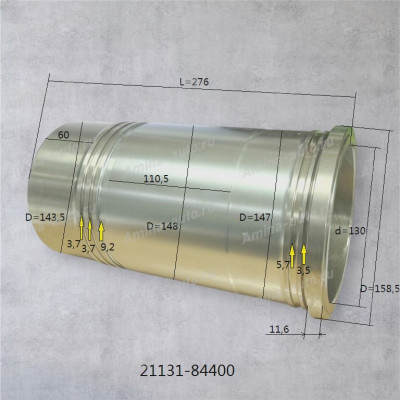 Гильза ДВС (D6CB,D6CC) d=130 (AGE)