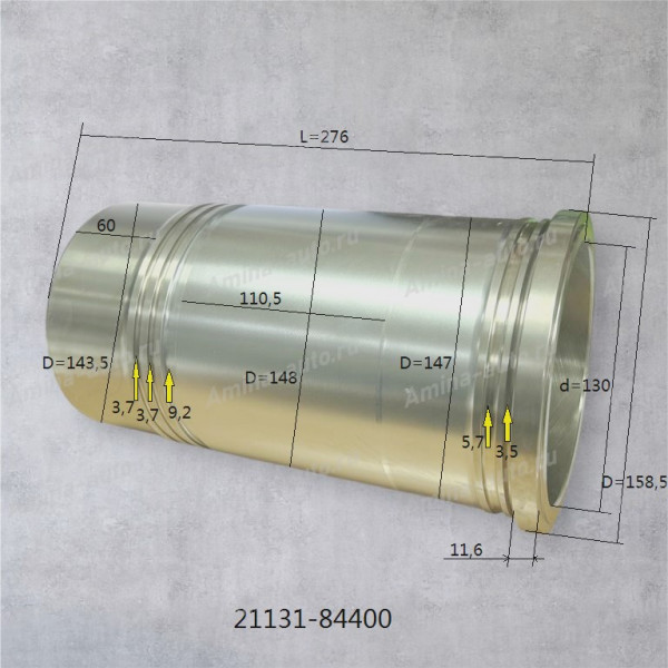 Гильза ДВС (D6CB,D6CC) d=130 (AGE)