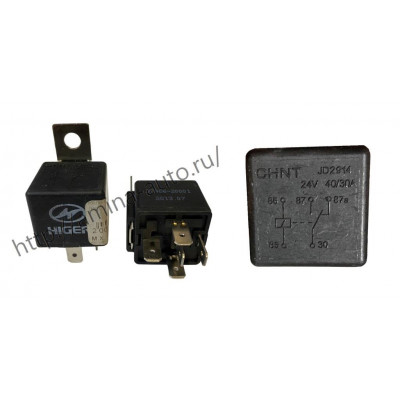 Реле 5 конт. 24V 40/30A  (Higer) *