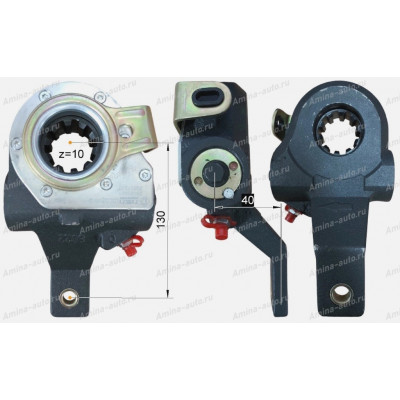 Трещотка тормозная передняя 10 шл. автомат LH L=130mm/40mm 8022 *
