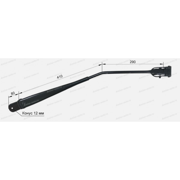 Поводок стеклоочистителя (Yutong) RH 80/410/290 d=12