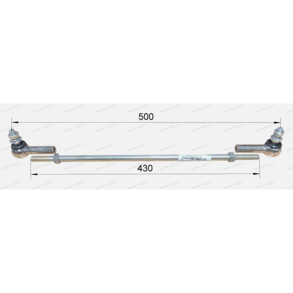 Тяга двери с наконечниками (Higer) L=500 (EVR)