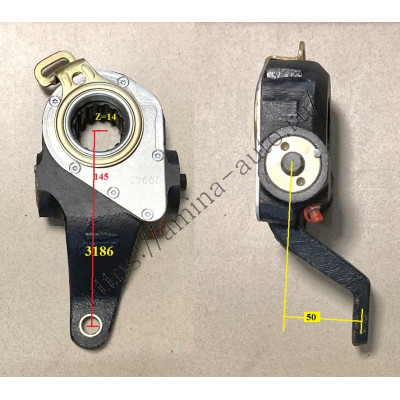 Трещотка тормозная задняя 14 шл. автомат LH 3186 L=145mm/50mm *