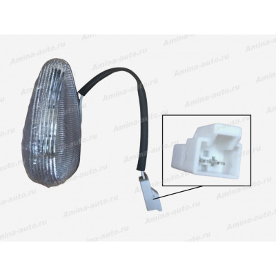Фонарь габаритов передний верхний (Yutong) белый 50*115 LED *